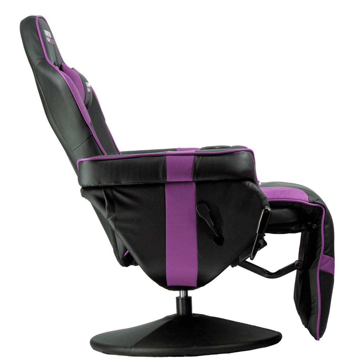 Black and Silver Stanza Gaming Recliner