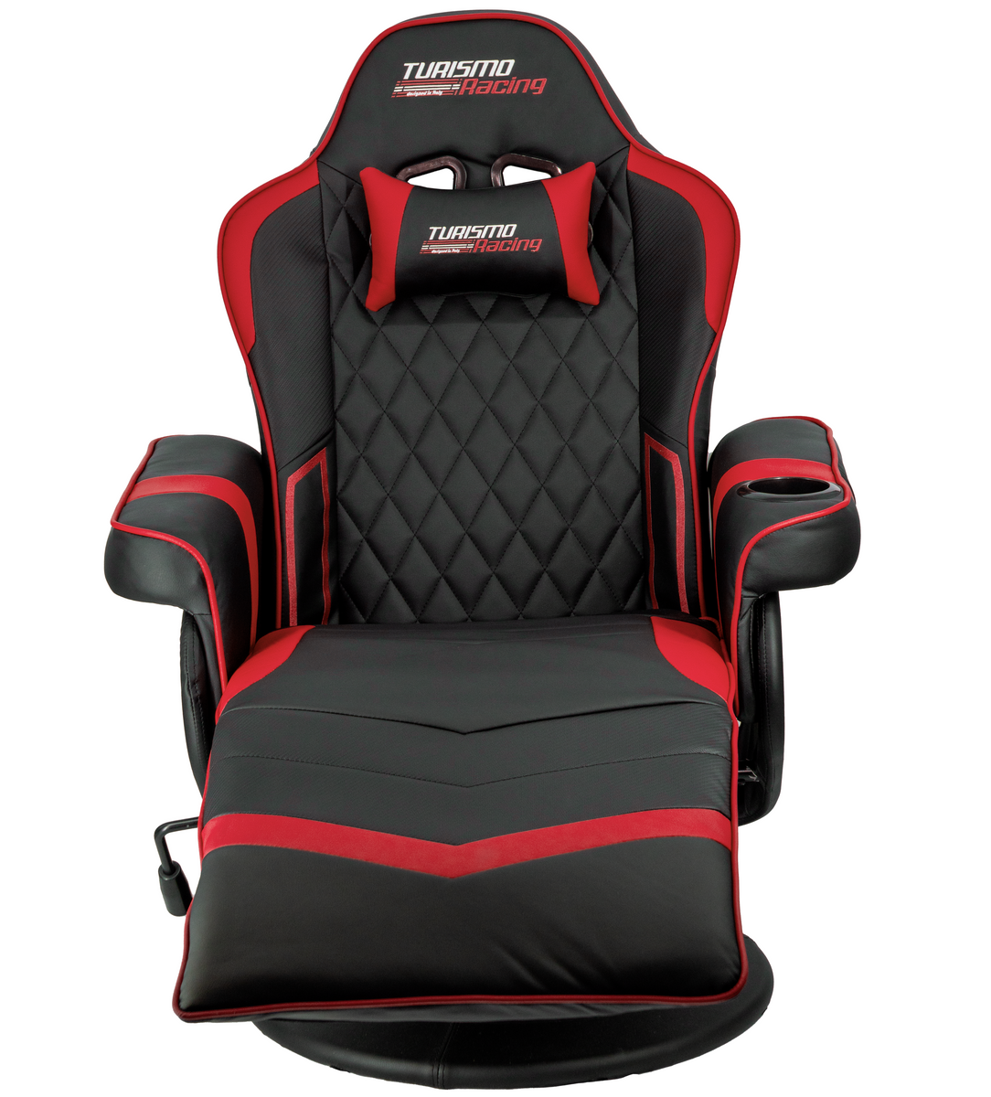 Black and Silver Stanza Gaming Recliner – Turismo Racing