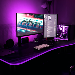 Purple Autodromo Desk With LED Lighting