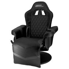 Black and Silver Stanza Gaming Recliner
