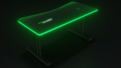 Green Autodromo Desk With LED Lighting