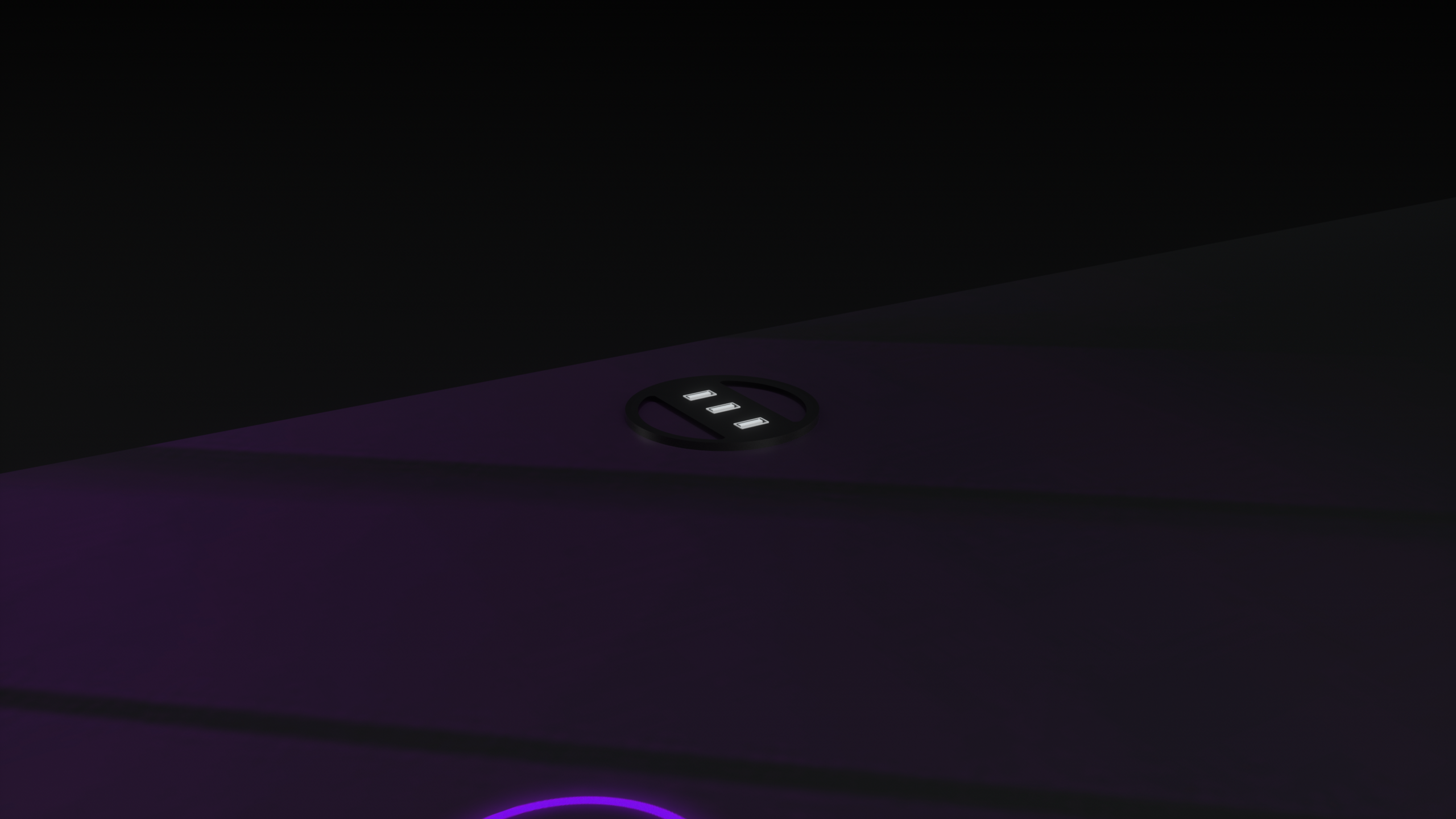 Purple Autodromo Desk With LED Lighting