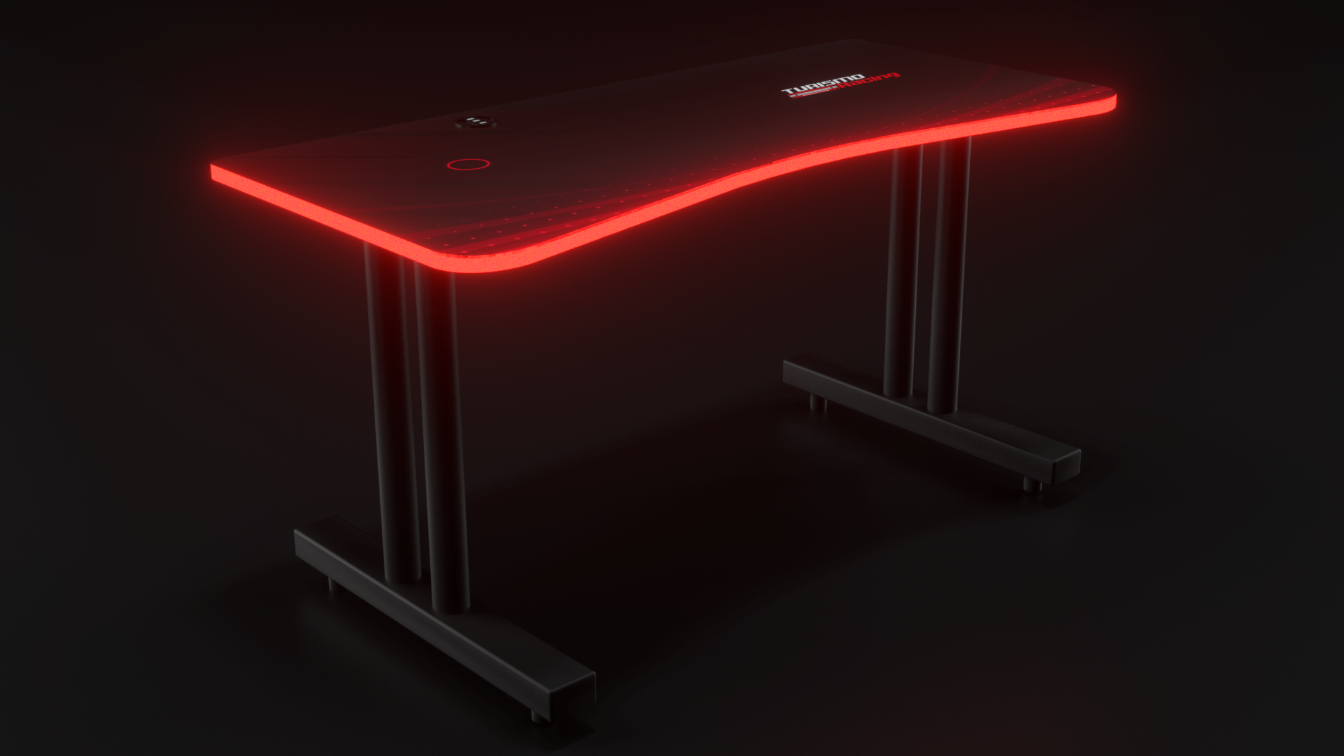 Red Autodromo Desk With LED Lighting